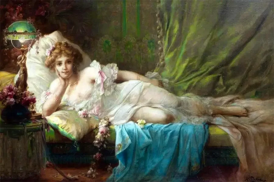 Reproducciones de pinturas de Hans Zatzka, estética renacentista