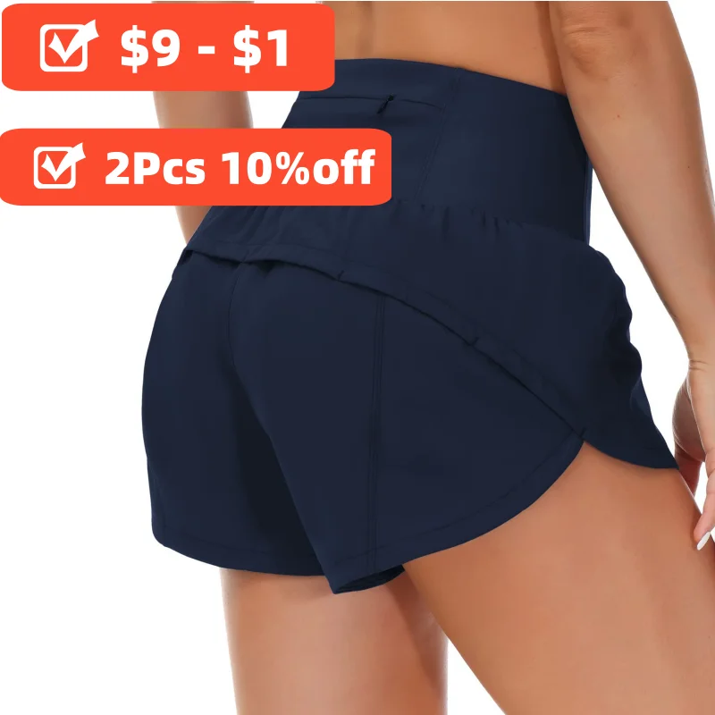 High Waist Push Up Fitness Shorts for Women Sporty Gym Yoga Pockets Cycling Run Workout
