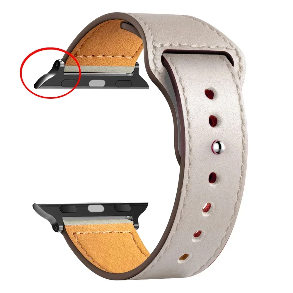 Genuine Leather Strap for Smartwatch - Sport Loop Bracelet in Classic Design