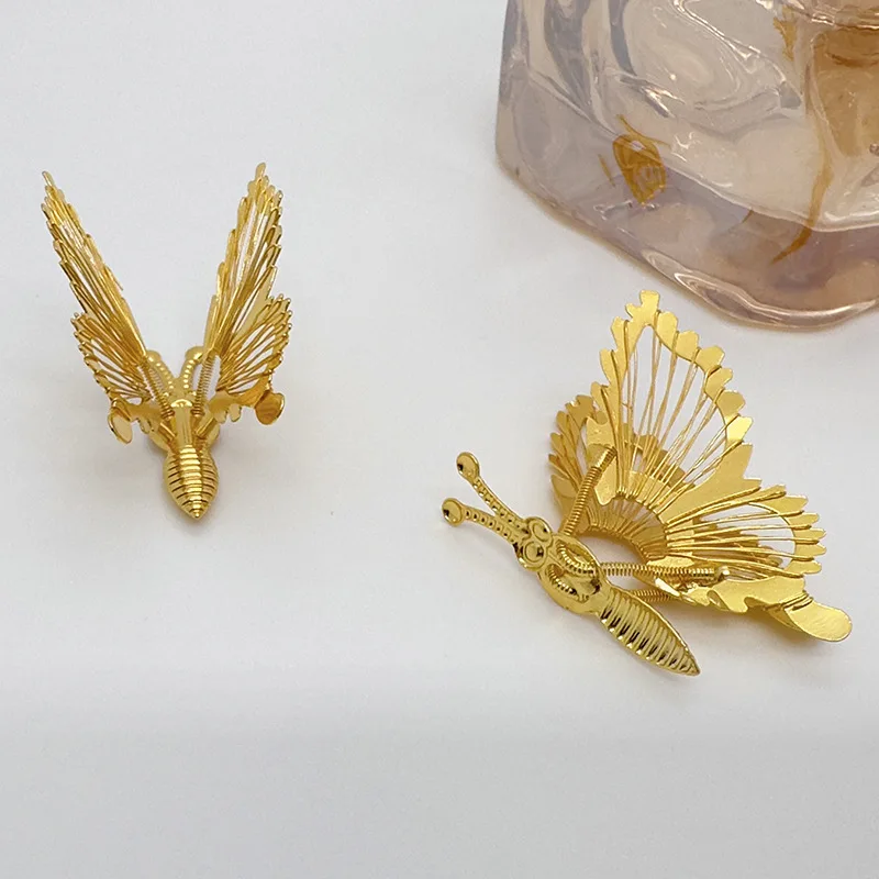 

DIY Antique Hairpin Headwear Electrophoresis Moving Butterfly Electroplating Hairpin Accessories