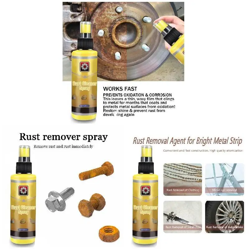 Rust Cleaner Spray Derusting Rust Remover Car Maintenance Cleaning