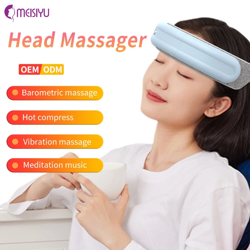 

Интеллектуальный складной и зарядный массажер для головы, горячий компресс, давление воздуха, массаж сна, Вибрационный массажер для кожи головы