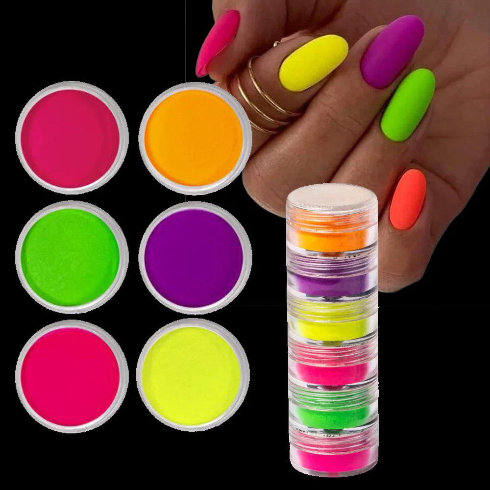 String Colors Pigment Nail Powder Colorful Neon Pigment Powder Iridescente Pearlescent Powder Pigment Per Nail Art Crafts