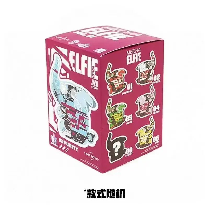 thumbnail image 1 of Caja ciega Mecha Pupu, figura mecánica de pingüino, mono, elefante, minifiguras de dibujos animados, modelo de PVC, bolsa de adivinación, juguete para niños, regalo, 1 of 5