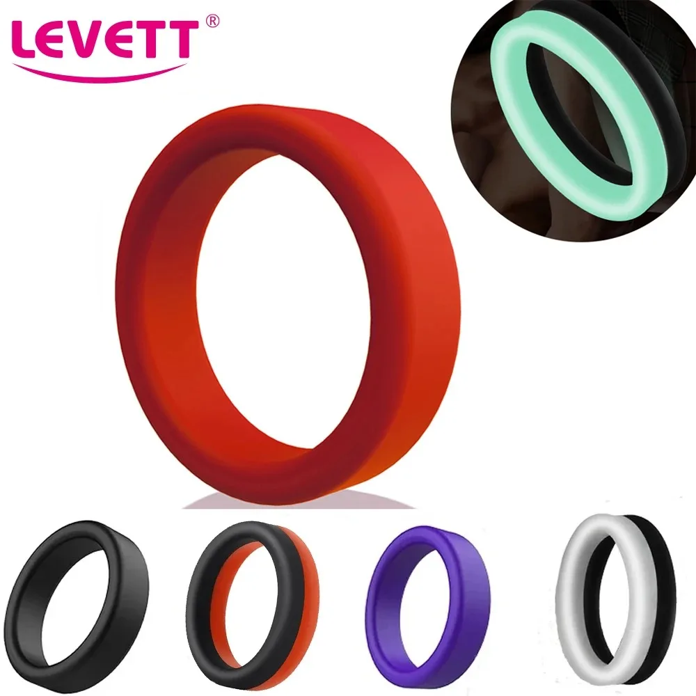 Men Penis Ring Silicone Cock Rings Male Lock Ejaculation Scrotal Ball Stretcher Sex Toys for Men