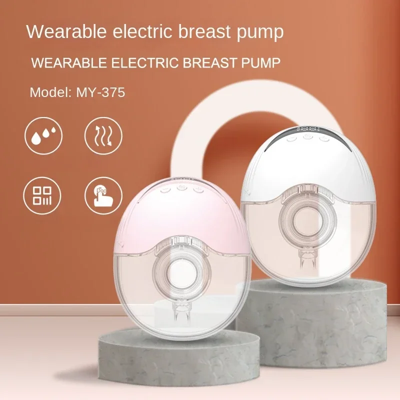 Electric Silent Fully Automatic Underwear Hands-free Support for Pregnant Women Bilateral Breast Pump Portable Milking Machine
