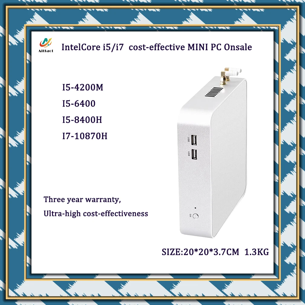 Intelcore 8Th Gen Mini Pc I5-8400H 10Th Gen I7-10870H Mini Pc Economico