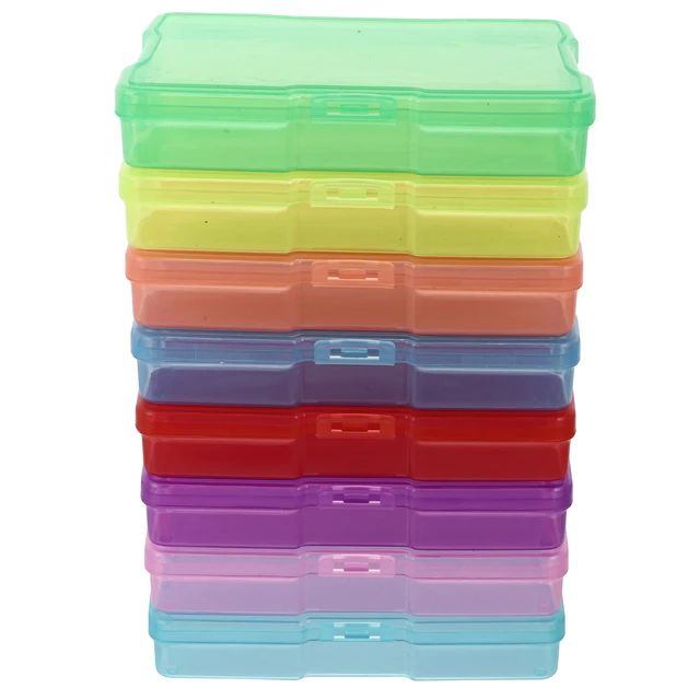 Mini Clear Storage Box, Scrapbook Sticker Transparent Storage