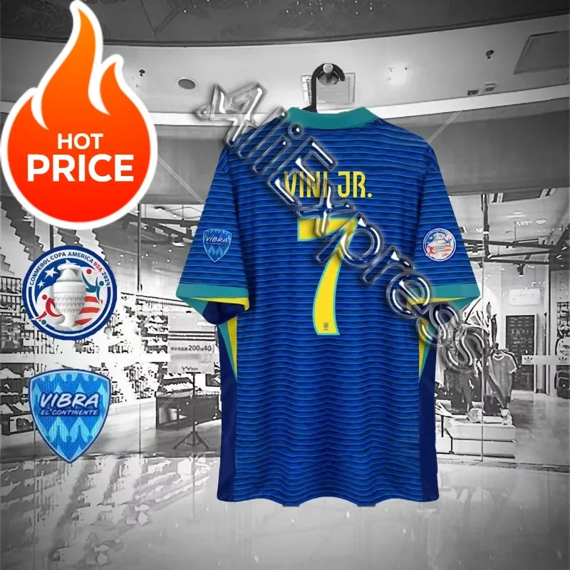 2025 Summer Brazil Jerseys Home and Away Fans Players Edition America Vinicius Cup Endrigo Rodrigo Quick-Drying T-Shirt Y2K 2