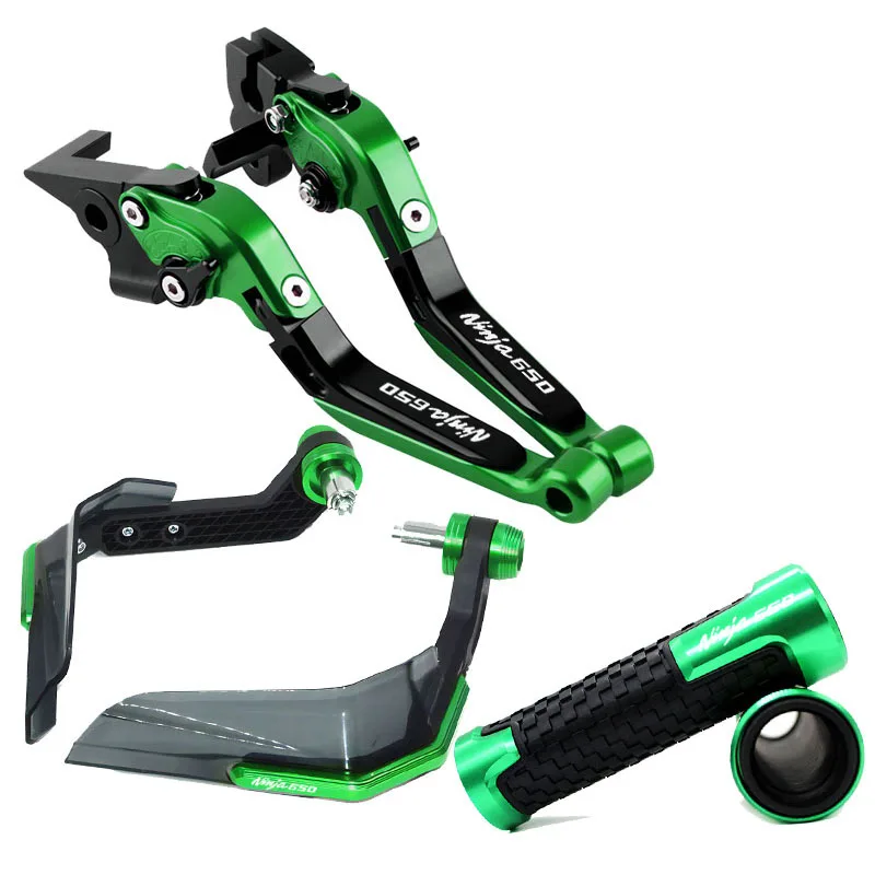 오토바이 CNC 브레이크 클러치 레버 콤비네이션 핸들 고무 가드, 가와사키 NINJA650 NINJA650R 2006-2008 NINJA 650 650R 용