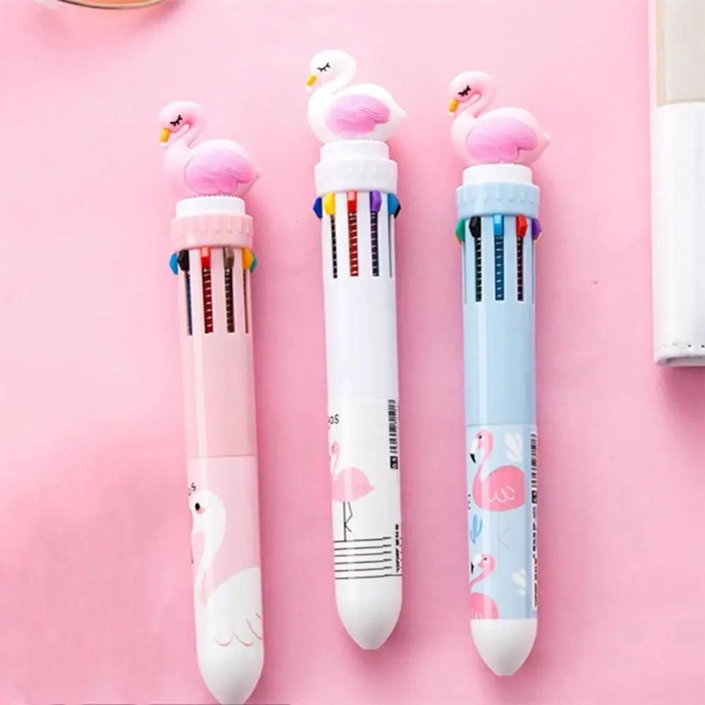 Рисунок 3 - 10 в 1 разноцветная шариковая ручка с 3D Фламинго 0