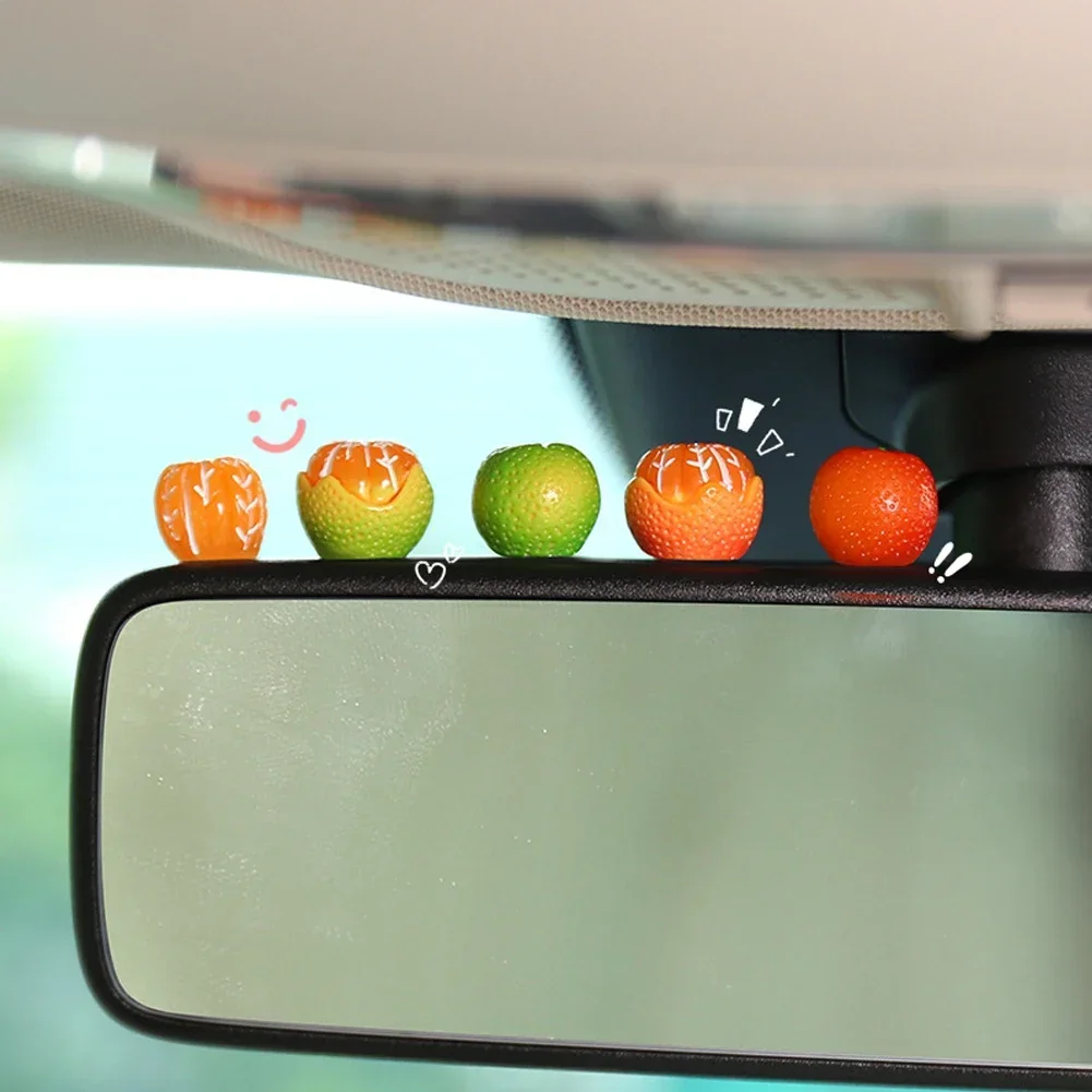 Set of 5 Adorable Orange Sugar Car Pendants