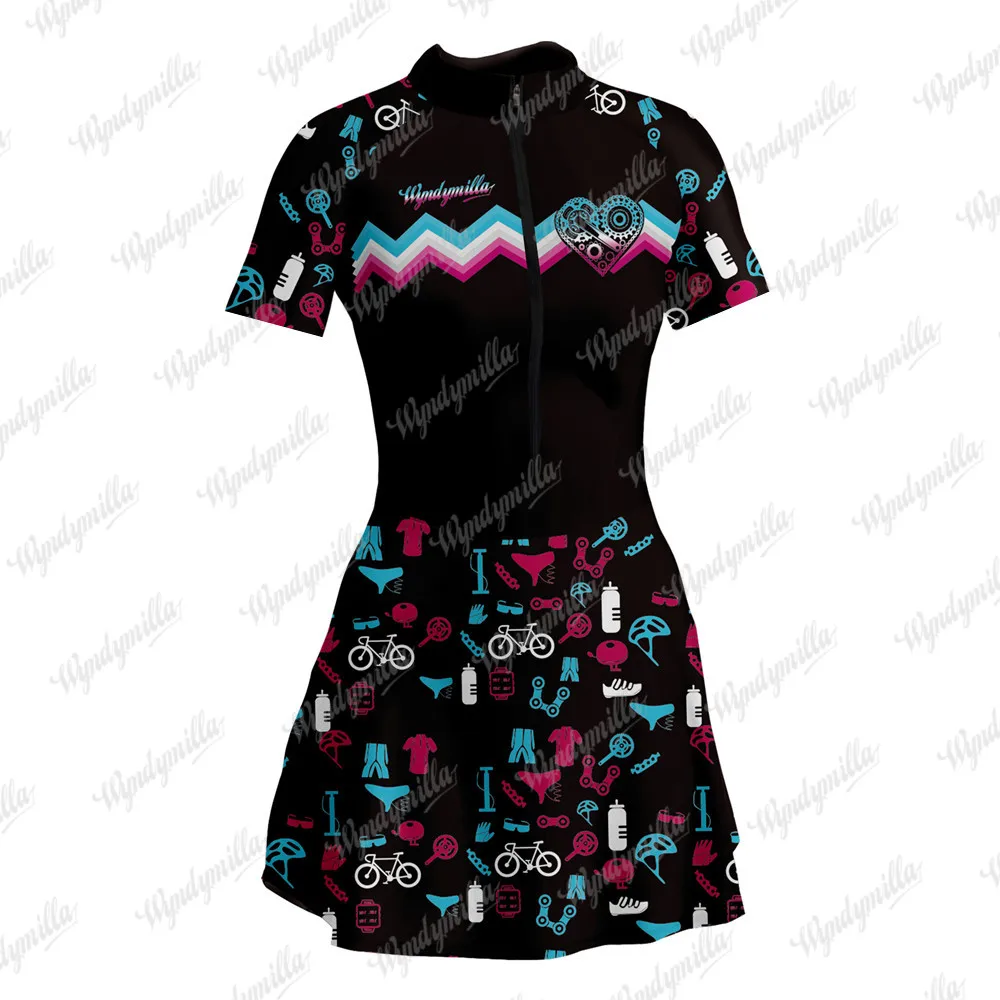 WyndymillaMacaquinhoSaiaVestidoFemininoTriathlonMtbCyclingSkirt