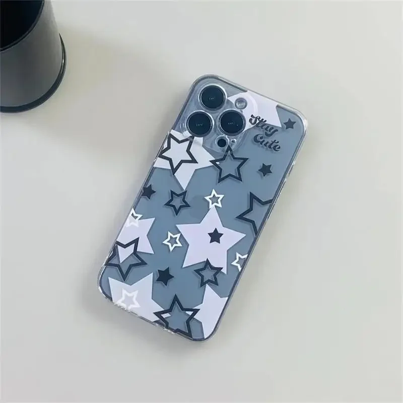 삼성 갤럭시 S24 울트라 A54 A53 A33 A23 A24 A52 A04E A12 A13 A14 A31 A32 A51 A50 A30 A04 A03 커버용 한국 귀여운 스타 케이스