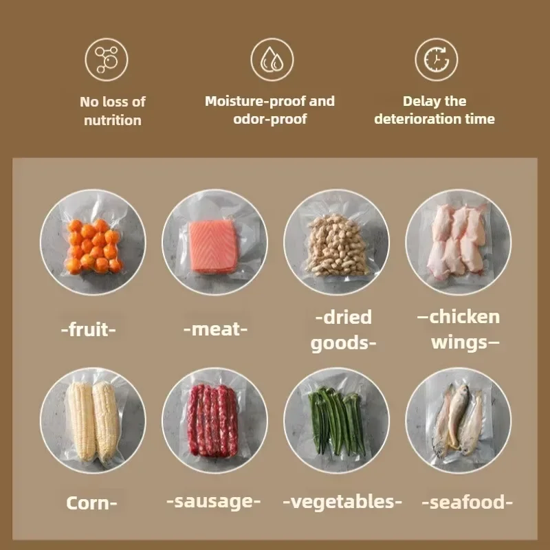 NEW 220V electric vacuum sealant packaging machine Food vacuum sealing machine Seal pocket Portable household vacuum sealing