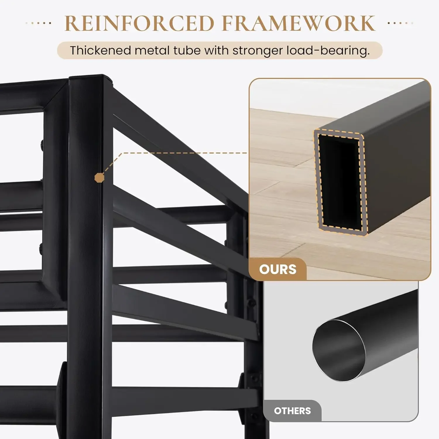 Twin loft bed Twin Loft Bed with Desk Charging Station Storage Shelves LED Lights Music Sync Safe Guardrail & Wooden Ladder