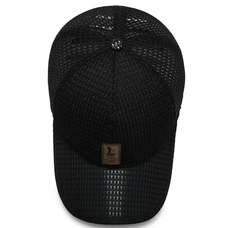 Baseball Cap Men Summer Breathable Full Net Shade Fishing Cap Outdoor Leisure Sports