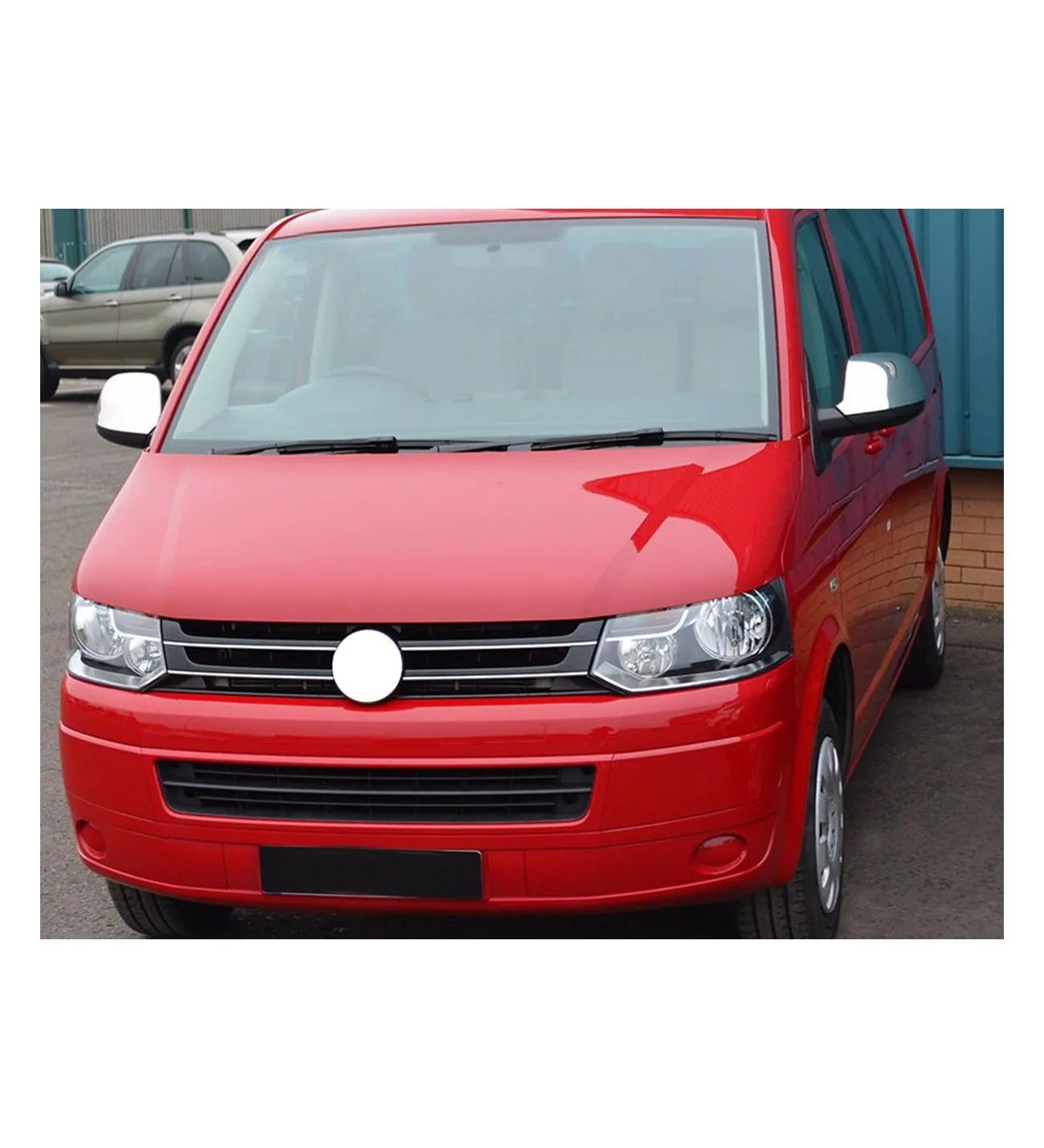 For Vw T5 Transporter 2011-2015 Mirror Cover 2 Piece Stainless Steel Abs Chrome Best Quality Chromium Styling Auto Modified