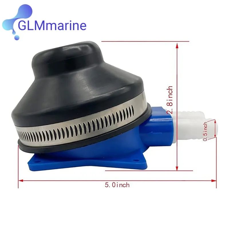 Pompa Acqua Autoadescante Per Barche | Pompa Di Sentina Per Acque Marine | Compatibile Con WC Nautici E Camper - Foto 5