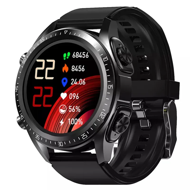 JM03 Smart Watch Men Smartwatch Tws 2 σε 1 HIFI Stereo Wireless Headset Combo Τηλεφωνική κλήση Bluetooth για Android IOS_voghion.com
