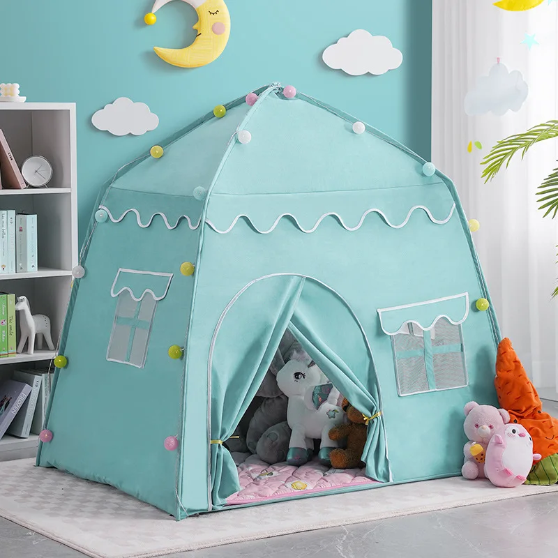 

Children Tent Indoor Outdoor Game Garden Tipi Princess Castle Folding Cubby Toys Tents Enfant Room House Teepee Play house Toy
