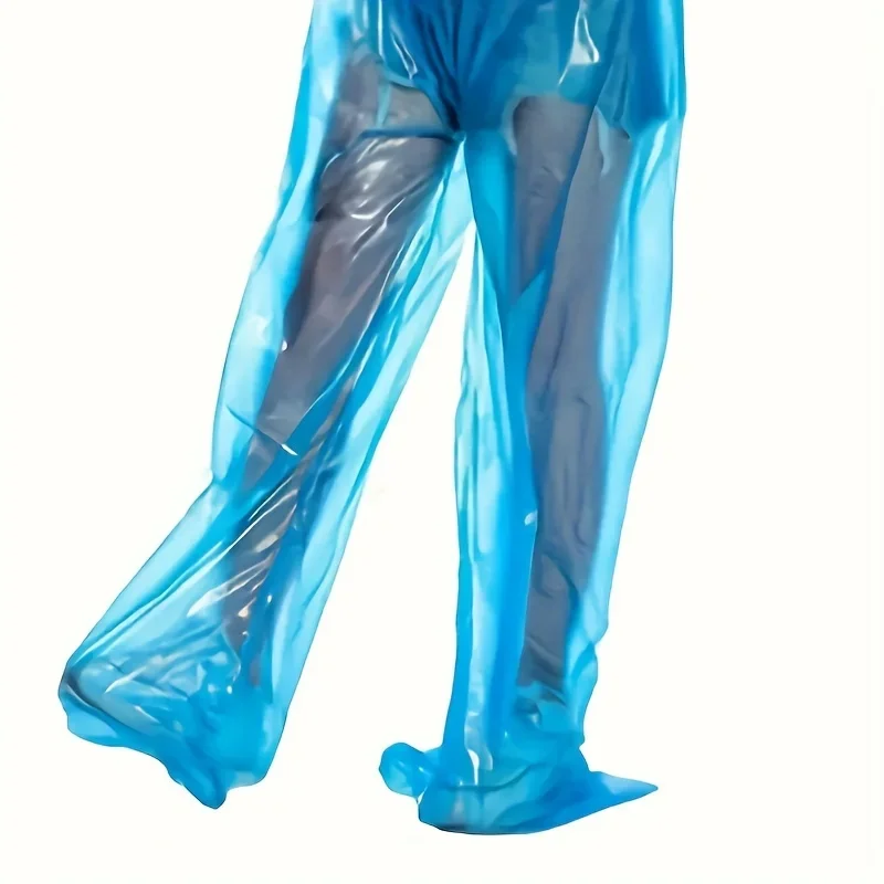 One-Size Fits All Transparent Rain Pants PE Material Perfect for Travel & Outdoor Adventures Enlarged Thickened and Lengthened