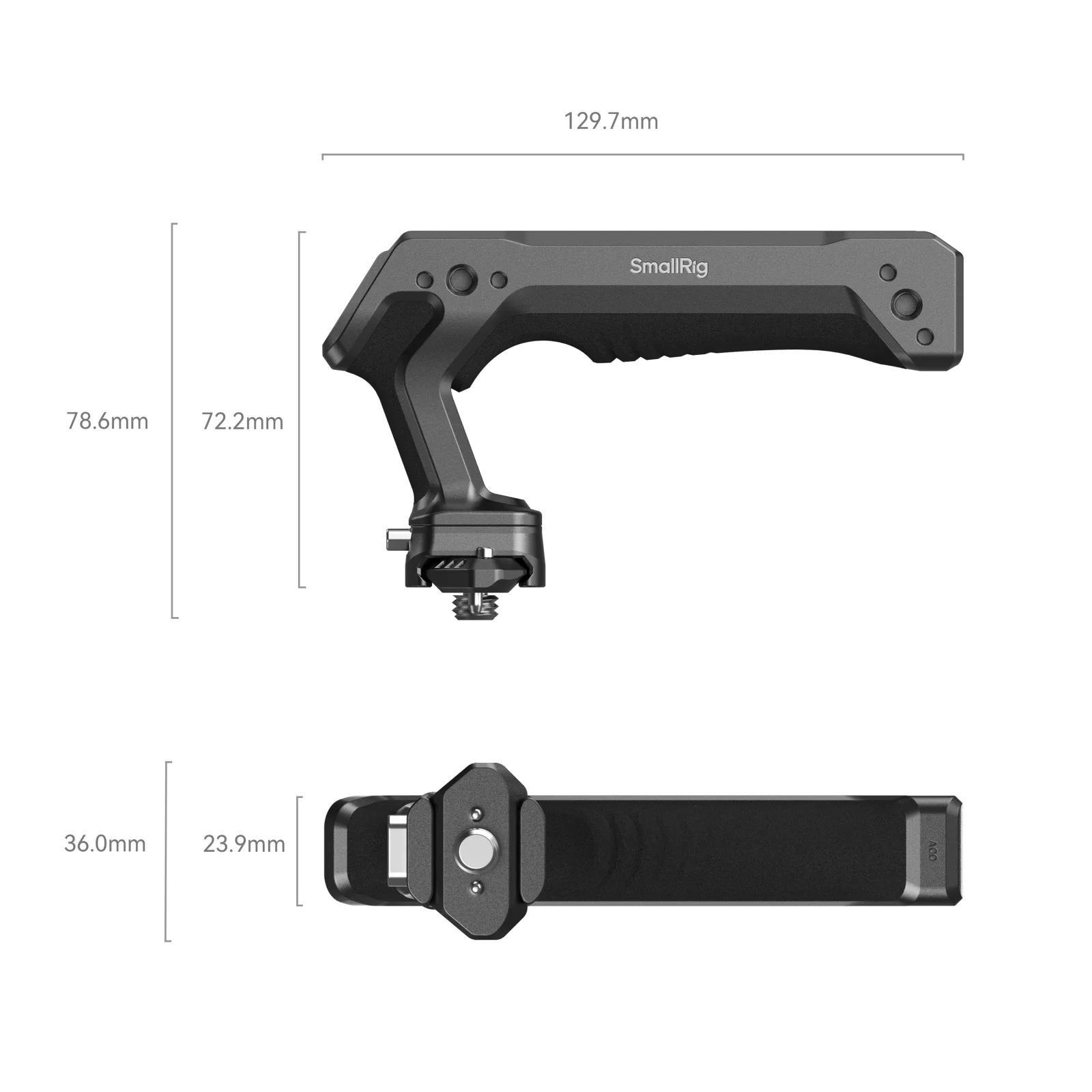 Quick Release Top Handle Dual-Direction & Compatible QR-Slide NATO Rail for ARRI