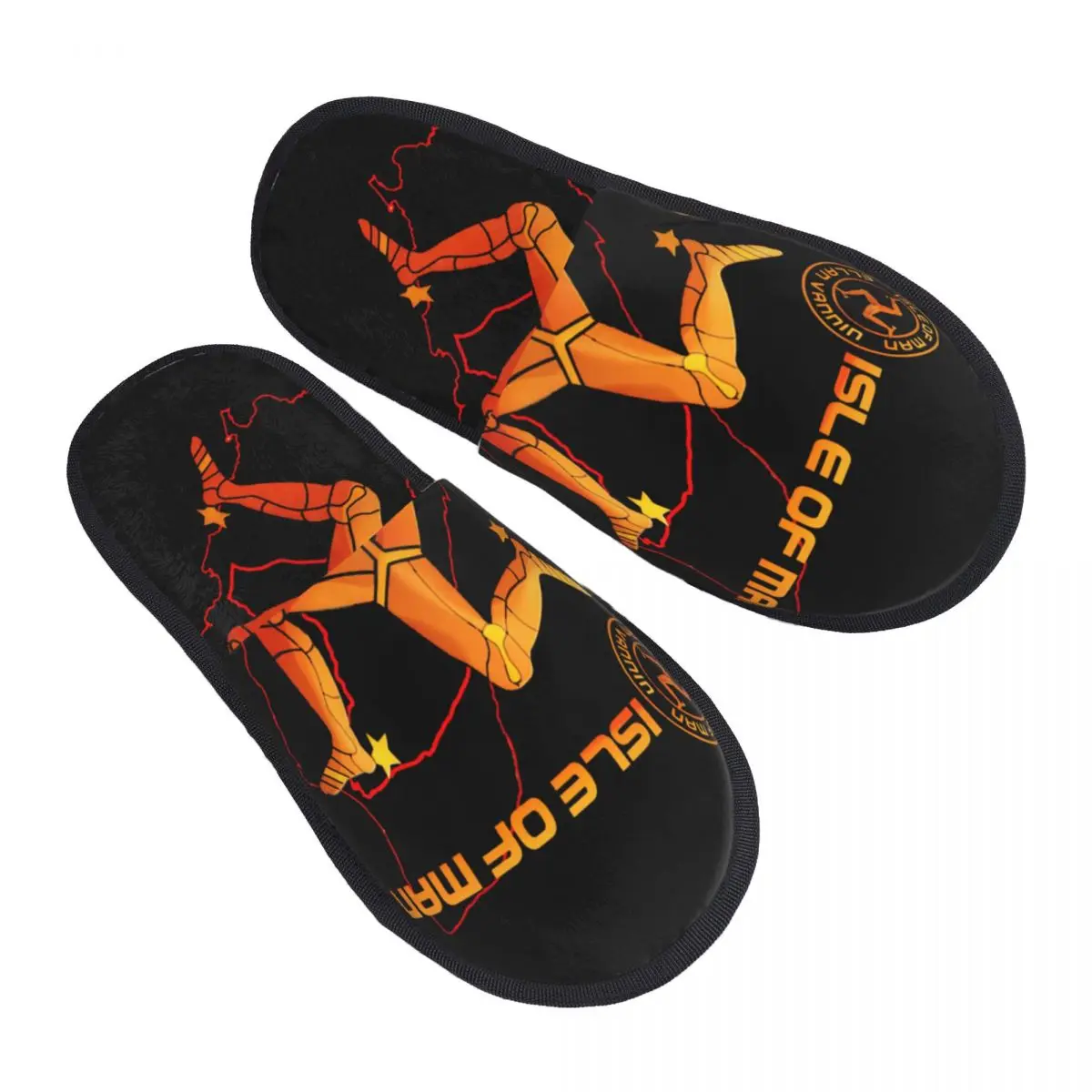 

Furry slippers Isle Of Man For Sale Soft Memory Unique Funny Novelty House Shoes Anti-slip Vintage