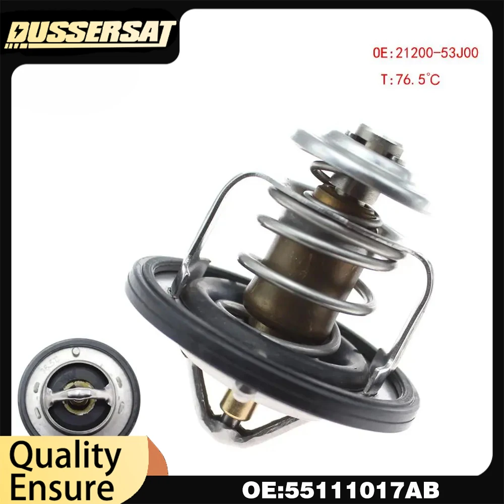 1Pcs Engine THERMOSTAT COOLANT OE 55111017AB For 2007- Jeep Compass Chrysler Dodge Journey 2.0L 2.4L 55111017AC 55111017AD