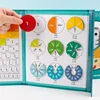 Montessori Magnetic Fraction Learning Math Toy Montessori Arithmetic Teaching Aids Wooden Book Educational Toys For Children 1