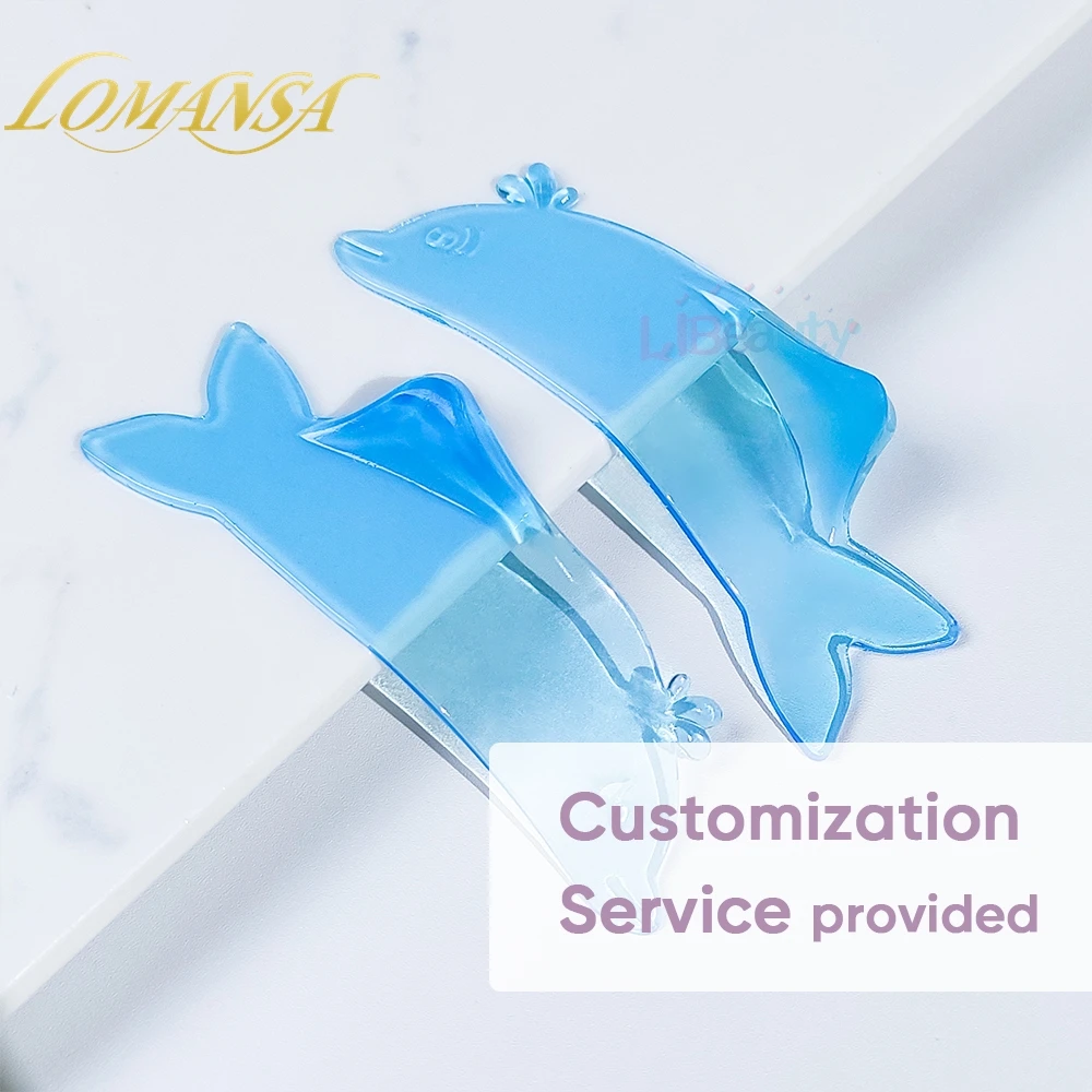 Eyelash Accessories Eyelash Extension Supplies Lomansa 1 Pair New Dolphin Shape Reusable Silicone Eyelash Perm Lash Rod Shield Lash Softening Pads Eyelash Curler Makeup Tool