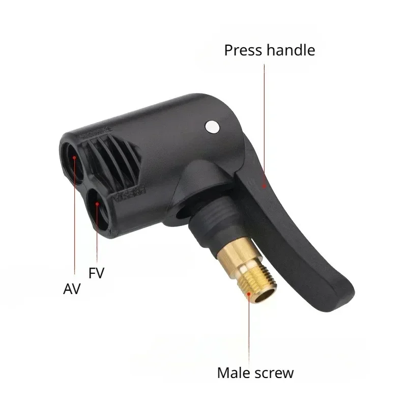 Bicycle Air Nozzle Brass Portable Tire Chuck Pump Valve Connector Adapter Bike Tyre Wheel Valves Part Inflatable Pumps