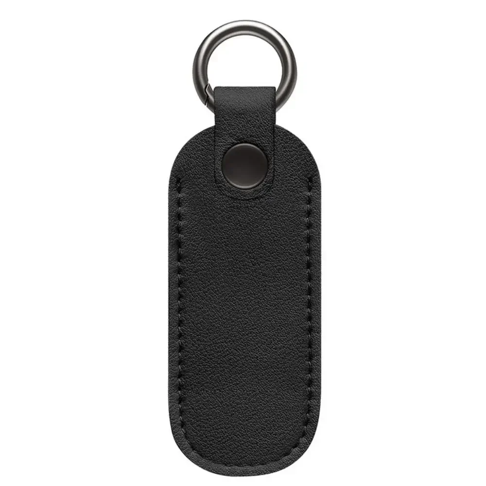 Leather USB Flash Drive Protective Pouch with Key Ring Holder