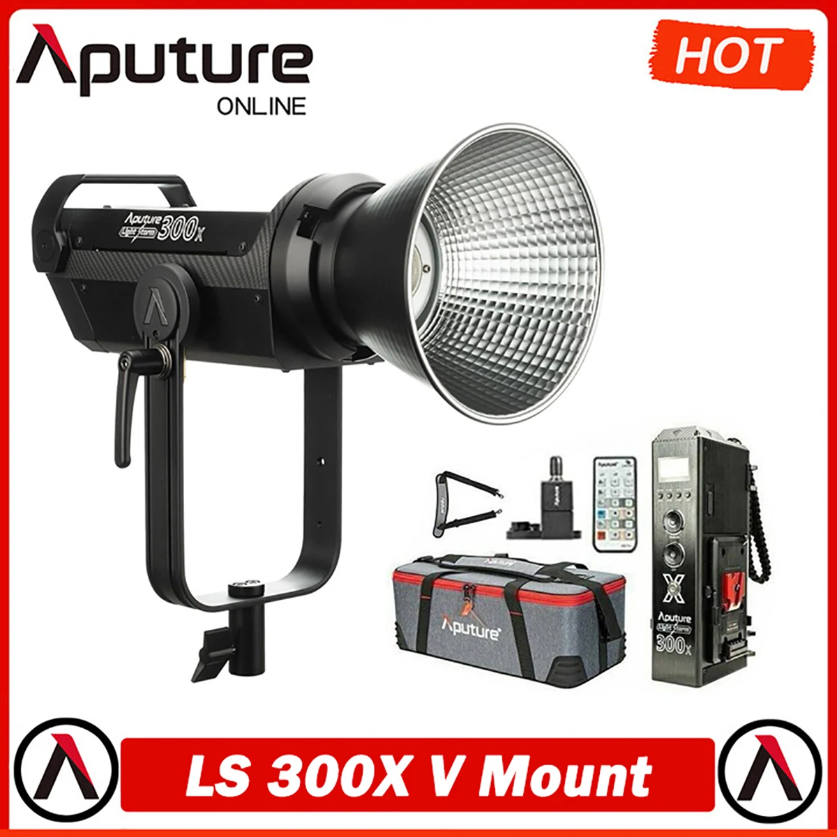 

Свет Aputure Storm LS 300x Bi-Color светодиодный Light Kit Bowen V-Mount Battery Plate 2700K-6500K Sidus Link Remote Controll для Studio