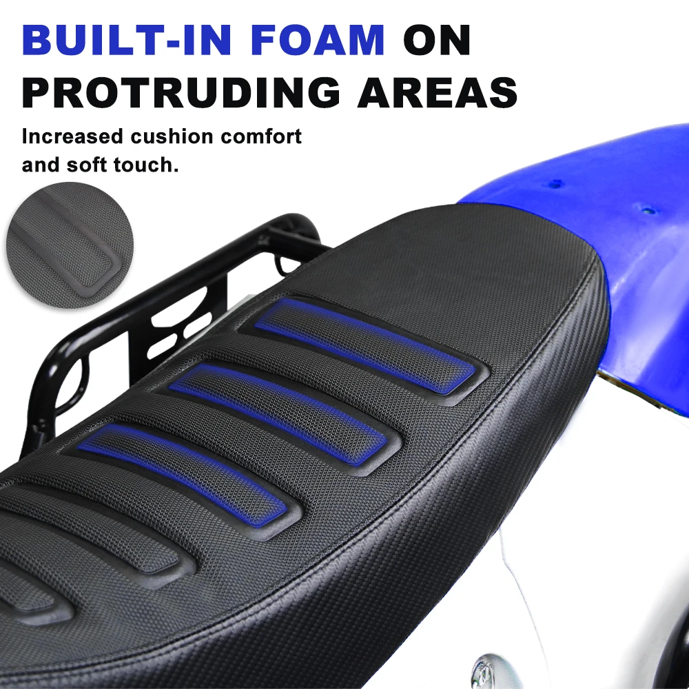 Motorcycle PVC Seat Saddle Cushion Cover Protector Waterproof For Suzuki DRZ400/E/S/SM 2000- Kawasaki KLX 400R/SR 2003-2004