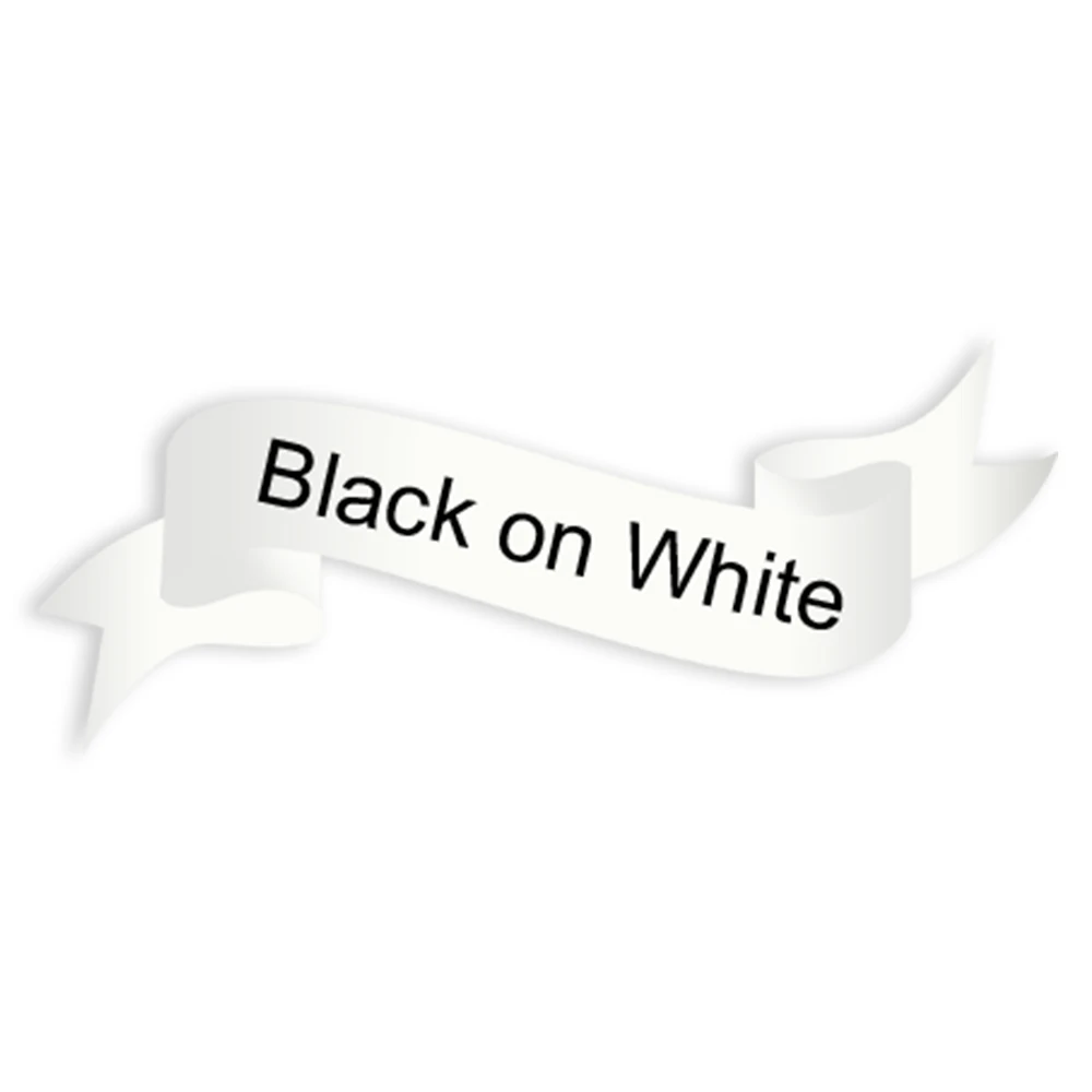 Black on White