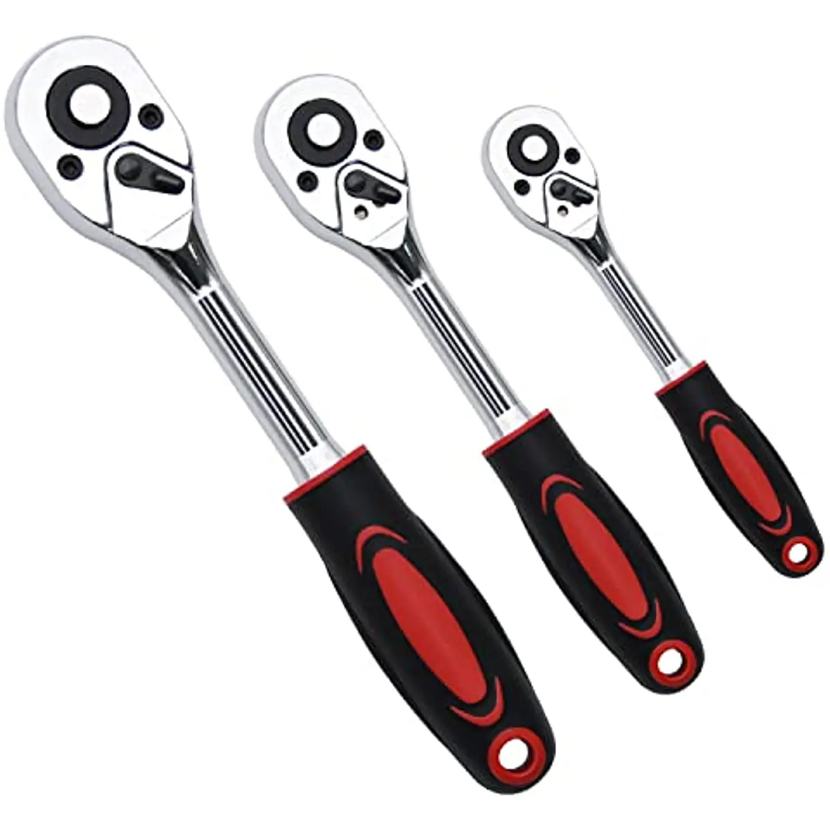 Professional Heavy Duty Quick-Release Ratchet Handle, Premium Chrome Vanadium Steel Construction