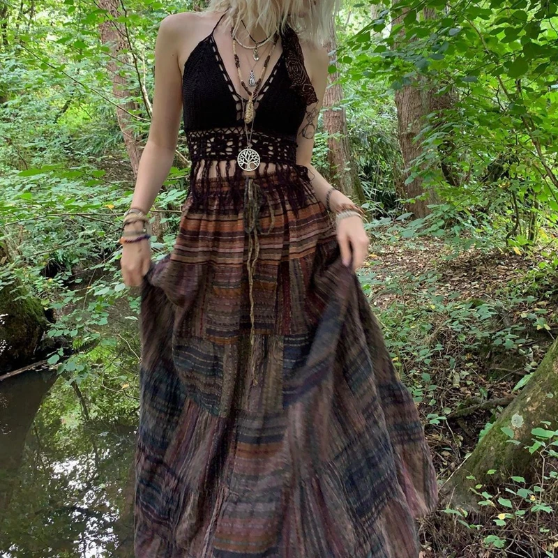 スカート vintage skirt fairy grunge/spangle Amazon.com: Grunge Fairycore Clothes Alt Aesthetic Peasant