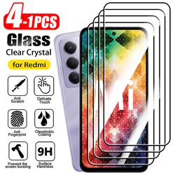 Premium Tempered Glass Screen Protector - Pack of 1 - 4 - 1Pcs Glass (Redmi 15C 4G)