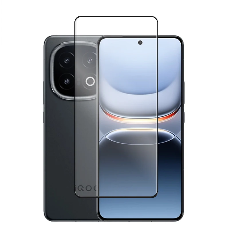 6-in-1 Full Coverage Tempered Glass Screen Protector with Lens Film