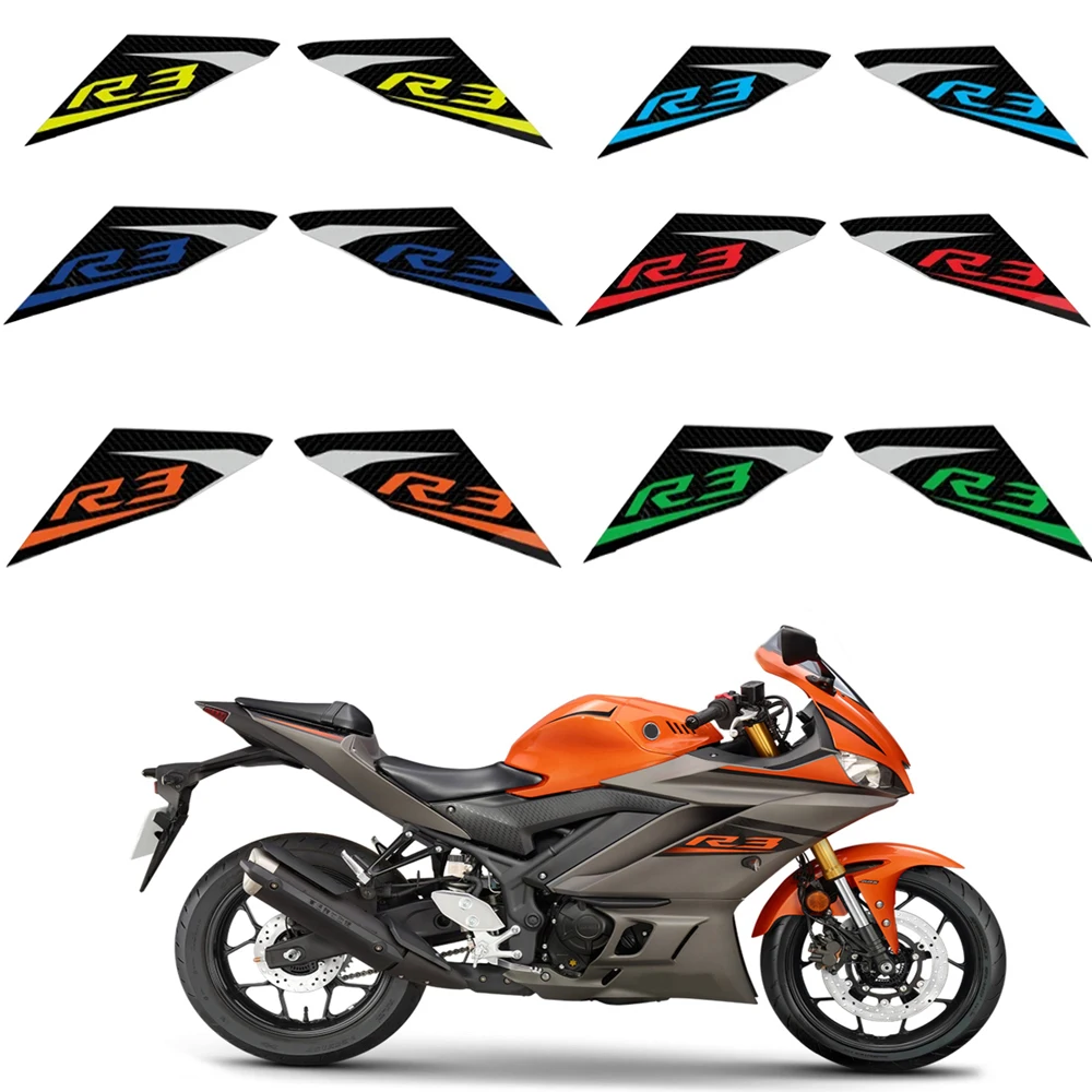 

For YAMAHA YZF-R3 R25 YZF R3 2019 2020 2021 2022 Motorcycle Parts Fairing Sticker Body Reflective Waterproof Sticker