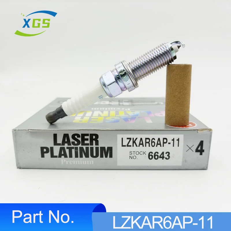 4/6pcs LZKAR6AP11 6643 Platinum Spark Plugs For Nissan Qashqai XTrail