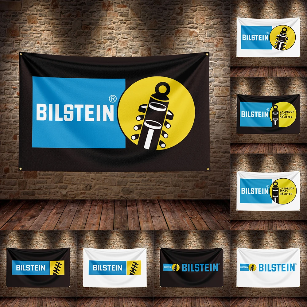 

3X5Ft Bilsteins Flag Polyester Printed Car Banner For Decor