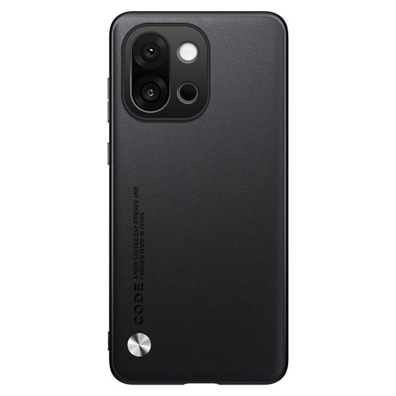 Enhanced Product Title:  
Premium Plain Leather Silicone Case with Camera Protection - Shockproof Hard Bumper