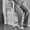 Anti-rollover Toilet Support Frame, Stainless Steel Safety Stand Up Commode Toilet Handrail Toilet Chair for Disabled People 1