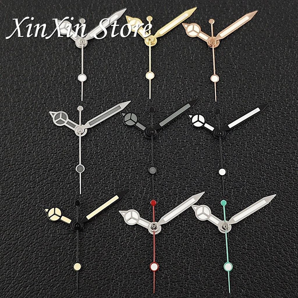 Premium Silver Gold Watch Hands with C3 Luminous Finish – High-Quality