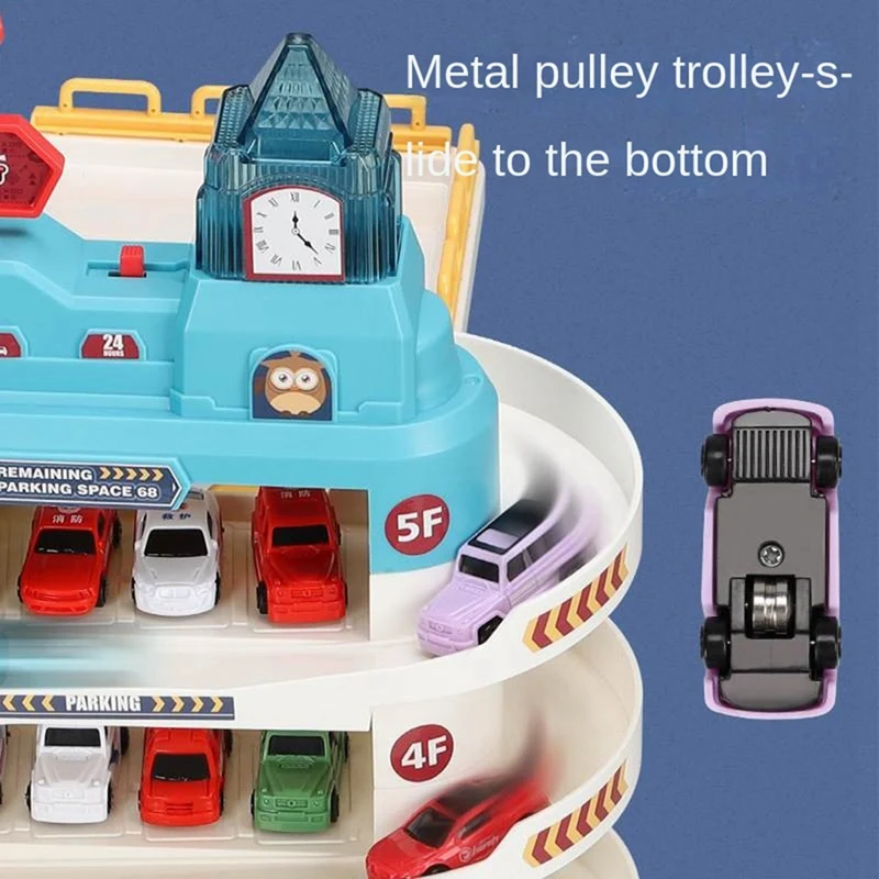 Children's Toy Parking Lot Building Car Building Breakthrough Adventure Track Light Music Boy Educational Gift
