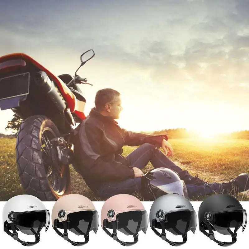 

Half-Scooter Helmets Vintage Motorcycle Classic Helmet Retro Highly-Protective Shock-Absorbing Ultralight Cycling Helmets