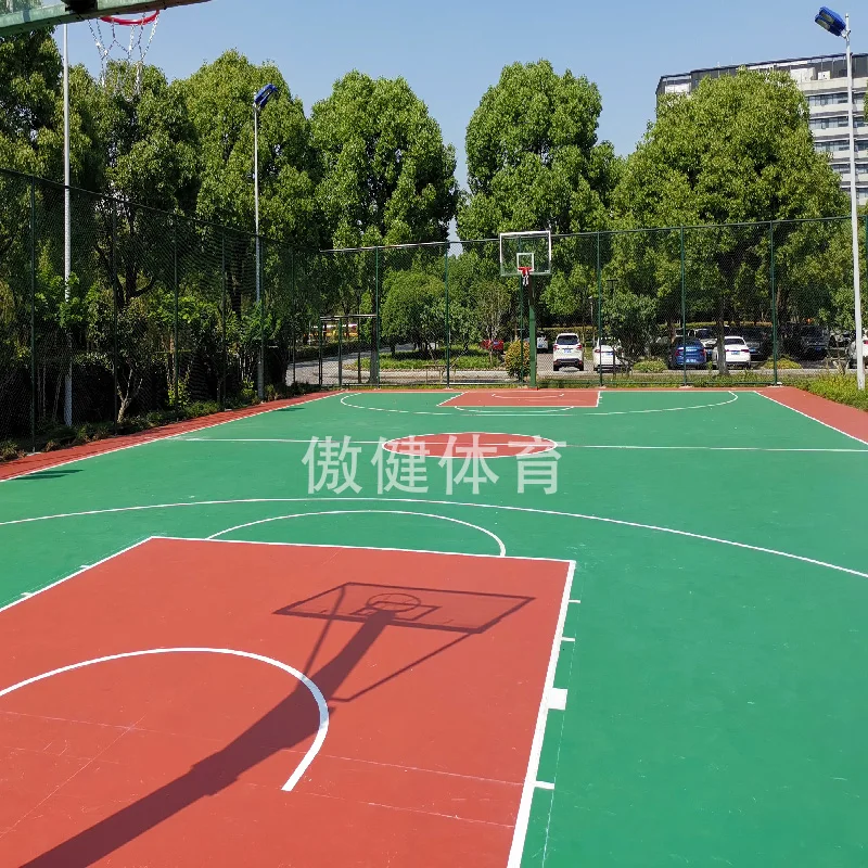Silicone PU plastic basketball court track material EPDM particle ground floor, 7-a-side 5-a-side football court gate court, art