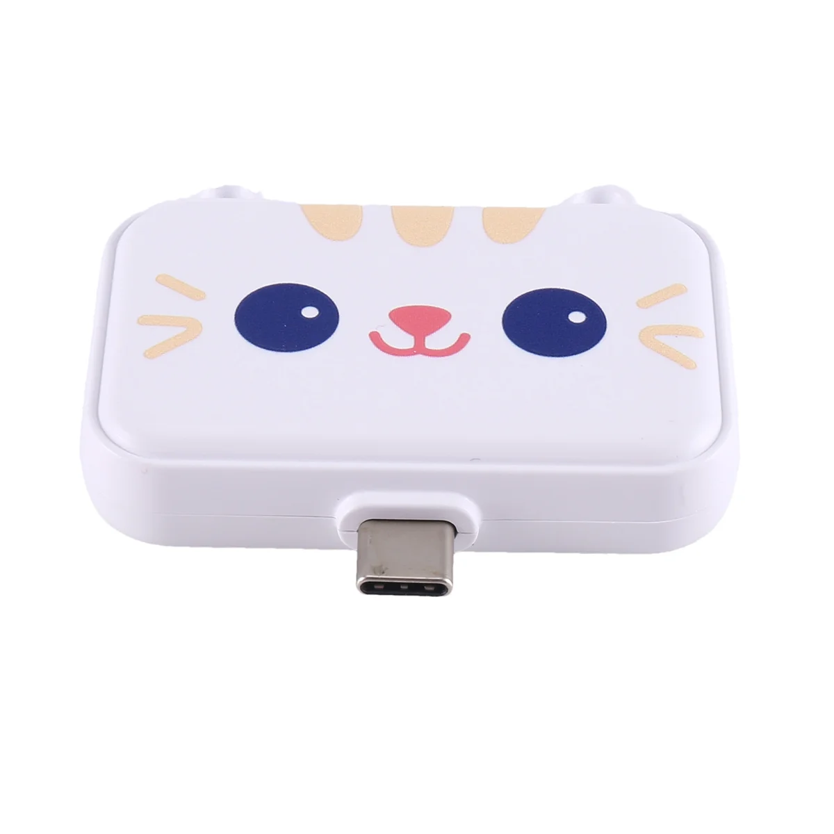 귀여운 USB 허브 60W 충전기 멀티 분배기 어댑터 도크, 흰색 3H